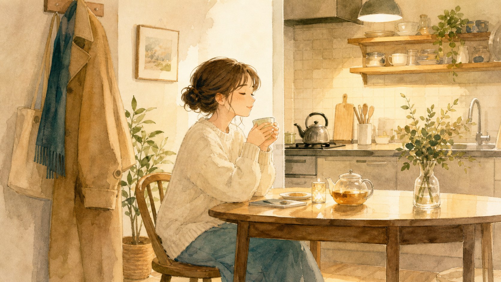tired after meeting tea