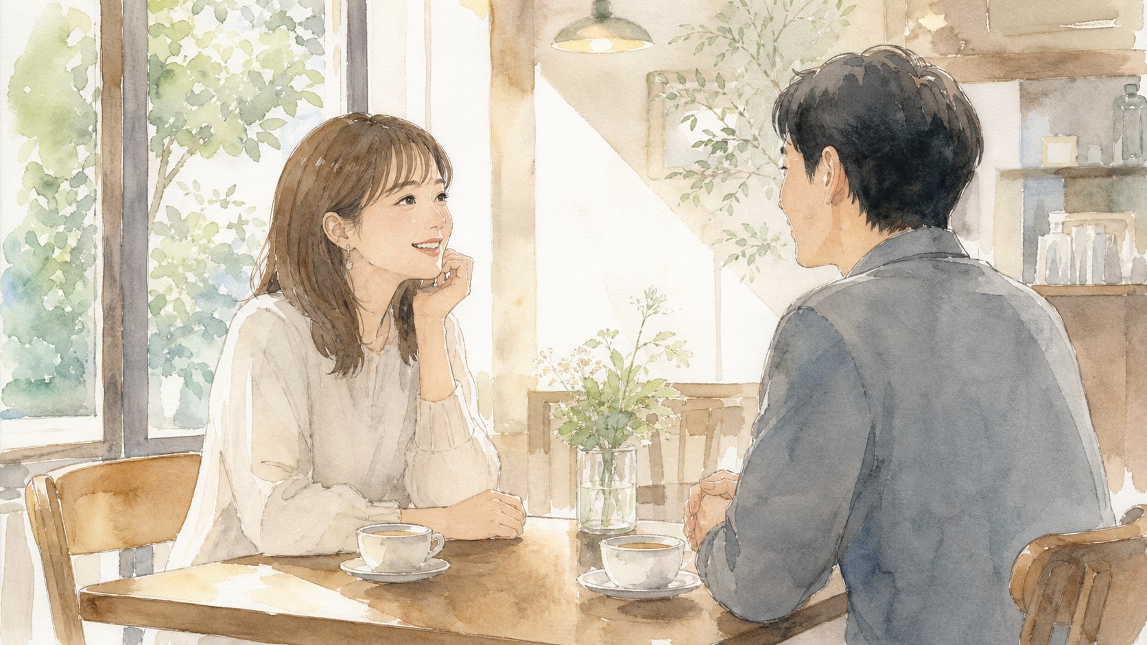 light heavy people mixed cafe